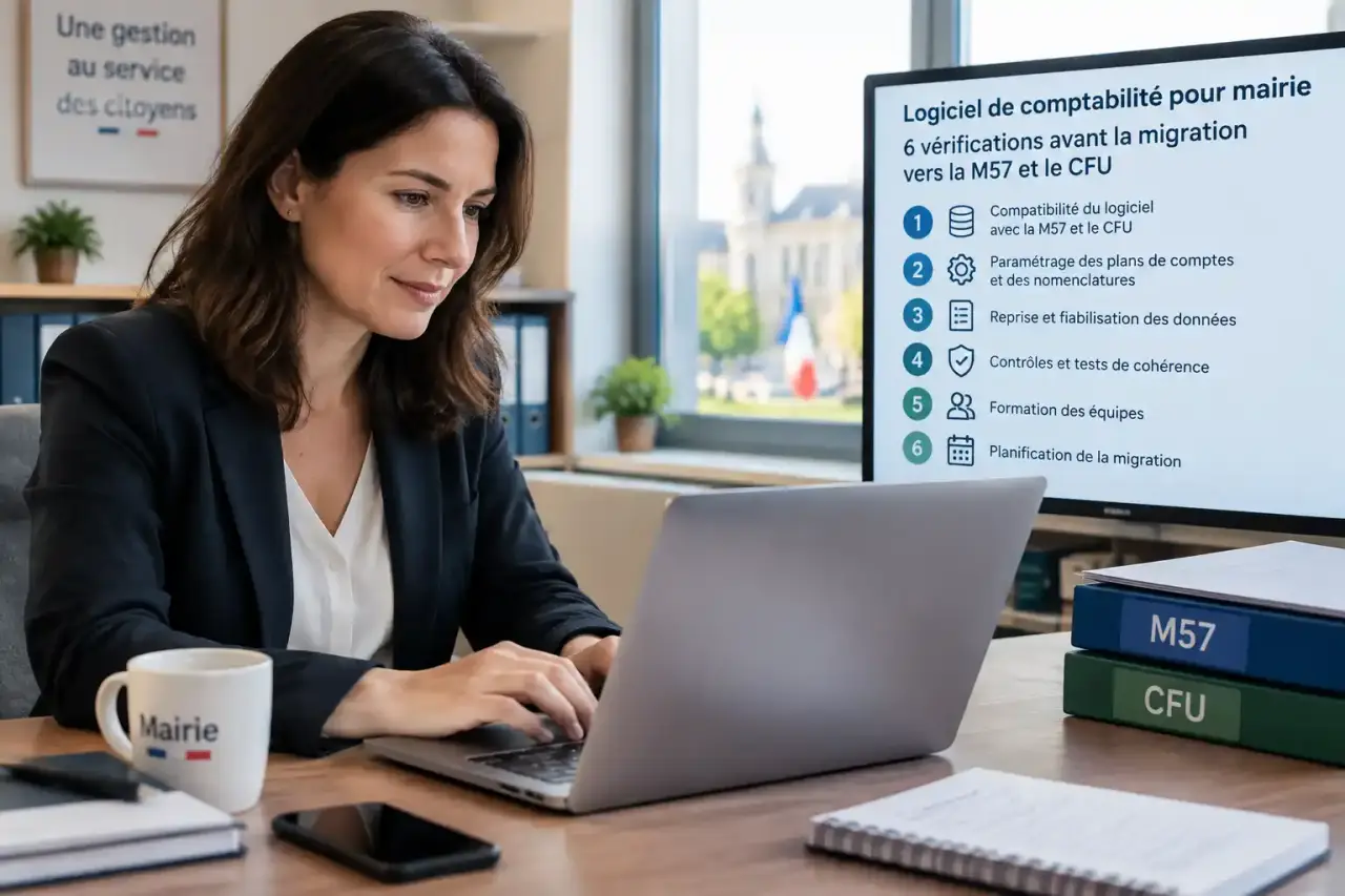 Logiciel de comptabilité pour mairie : 6 vérifications avant la migration vers la M57 et le CFU