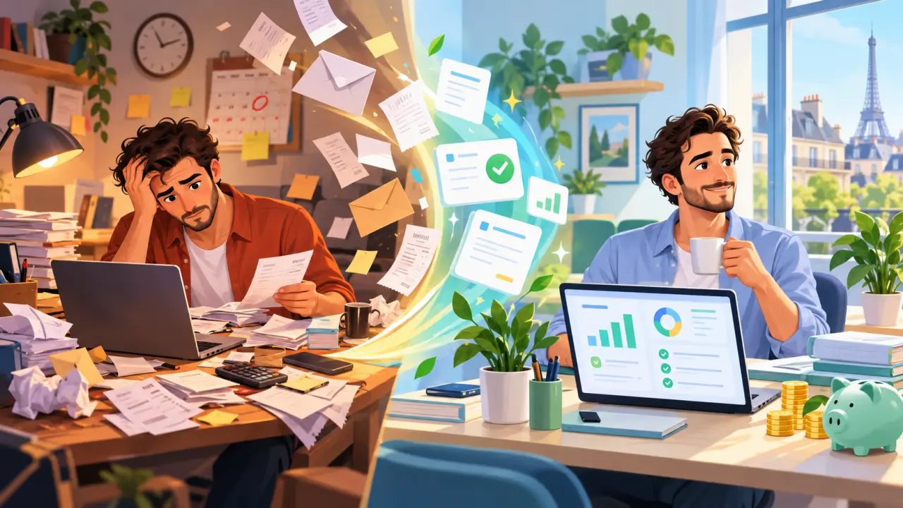 Freelance organisant sa facturation et le suivi de ses paiements