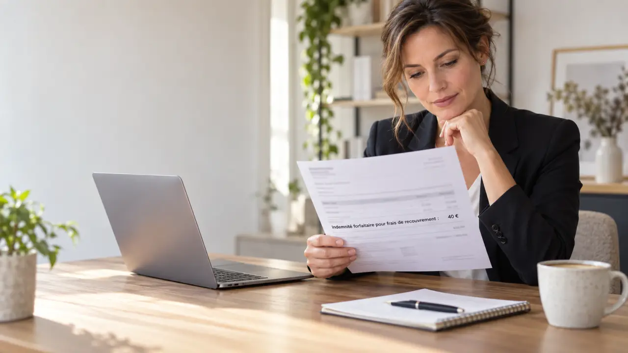 Mention obligatoire sur facture : l’oubli des 40 € peut affaiblir vos relances
