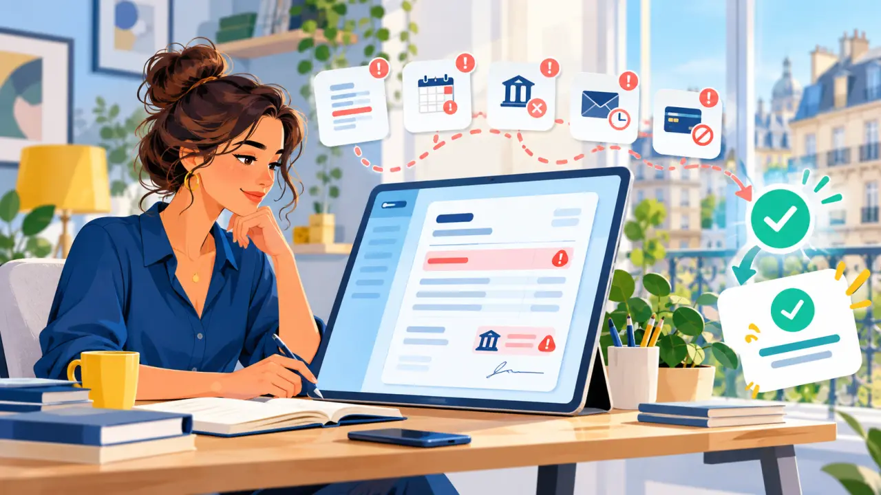 Freelance préparant une facture sur son ordinateur pour accélérer son paiement